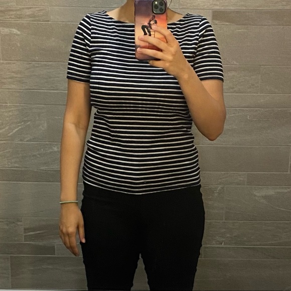 Ann Taylor Navy Stripe - Picture 4 of 6